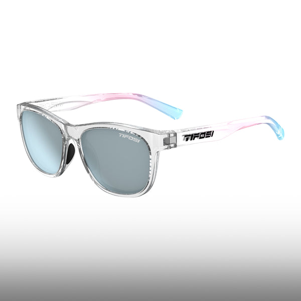 Tifosi Swank Avant Clear Frame Smoke Bright Blue