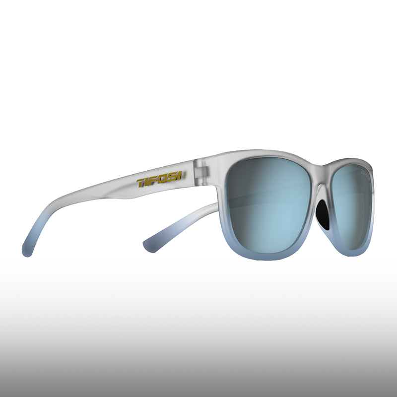 Tifosi Swank XL Frost Blue Frame Smoke Bright Blue Lens