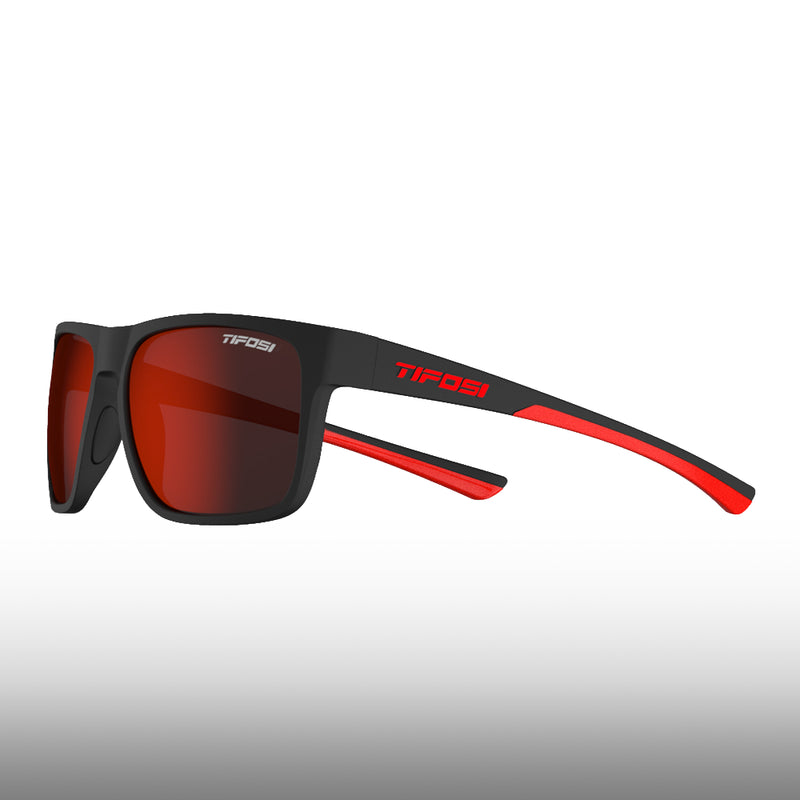 Tifosi Swick Satin Black Smoke Red