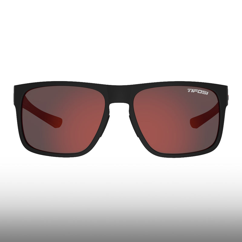 Tifosi Swick Satin Black Smoke Red