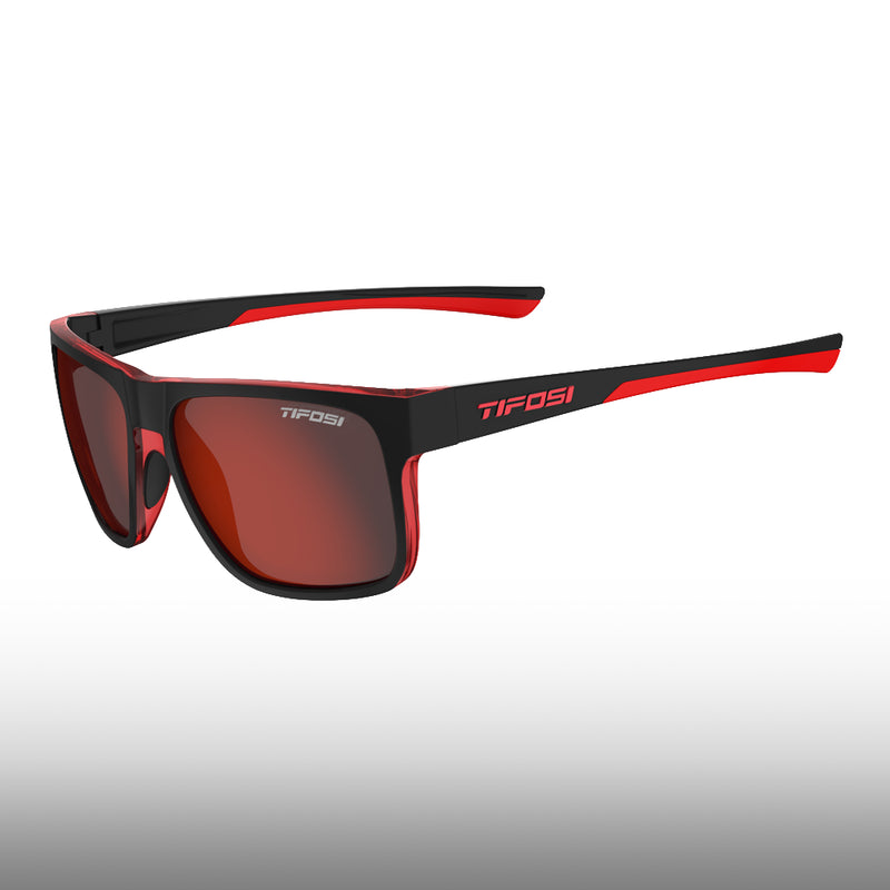 Tifosi Swick Satin Black Smoke Red