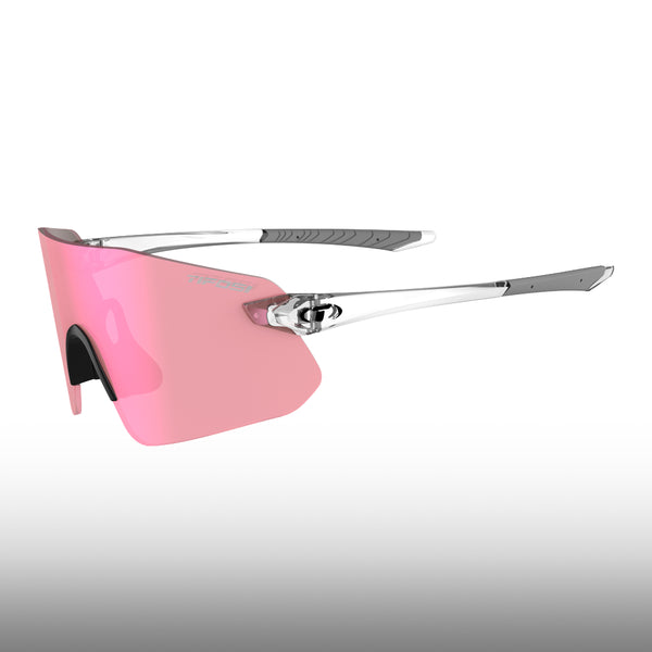 Tifosi Vogel SL Crystal Clear Frame Pink Mirror Lens