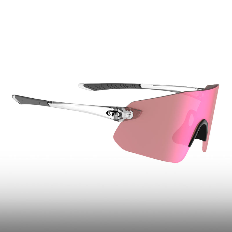 Tifosi Vogel SL Crystal Clear Frame Pink Mirror Lens