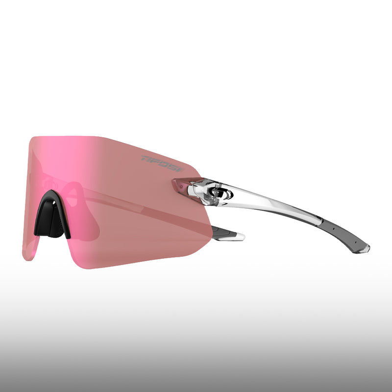 Tifosi Vogel SL Crystal Clear Frame Pink Mirror Lens