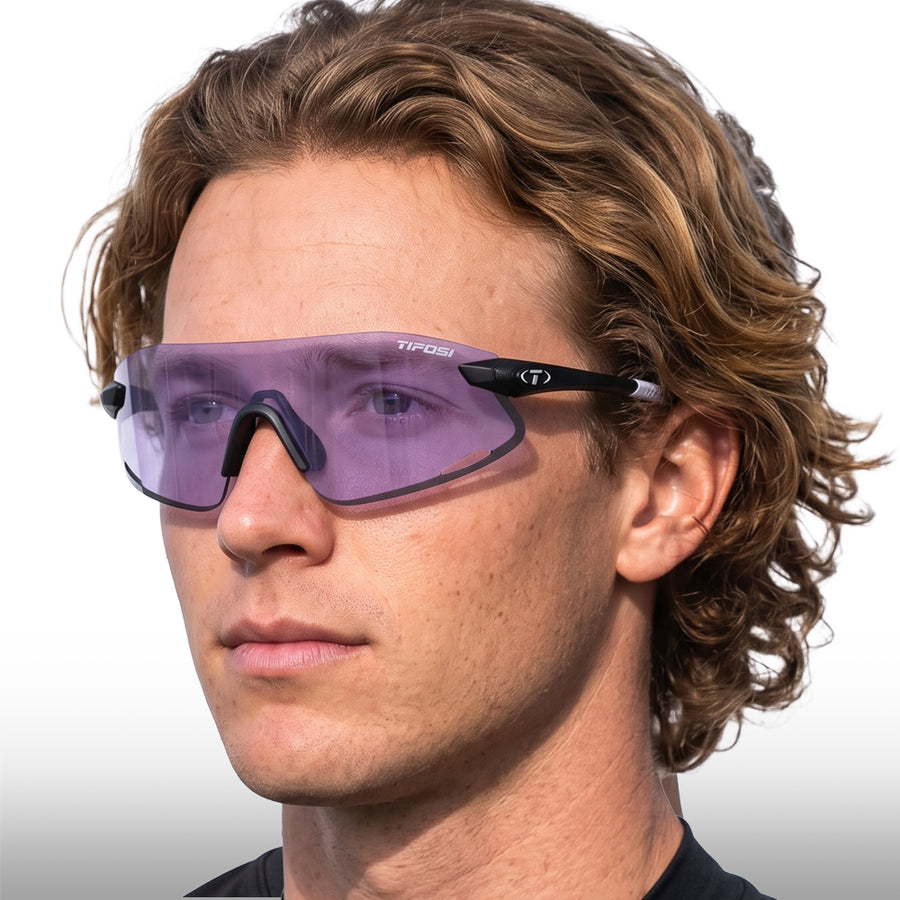 Tifosi Vogel XC Matte Black Violet Mirror