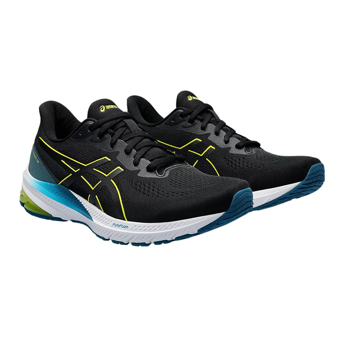 Asics GT 1000 12 Hombre Negro Lime