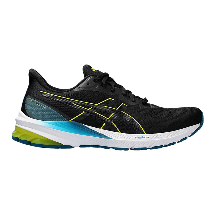 Asics GT 1000 12 Hombre Negro Lime