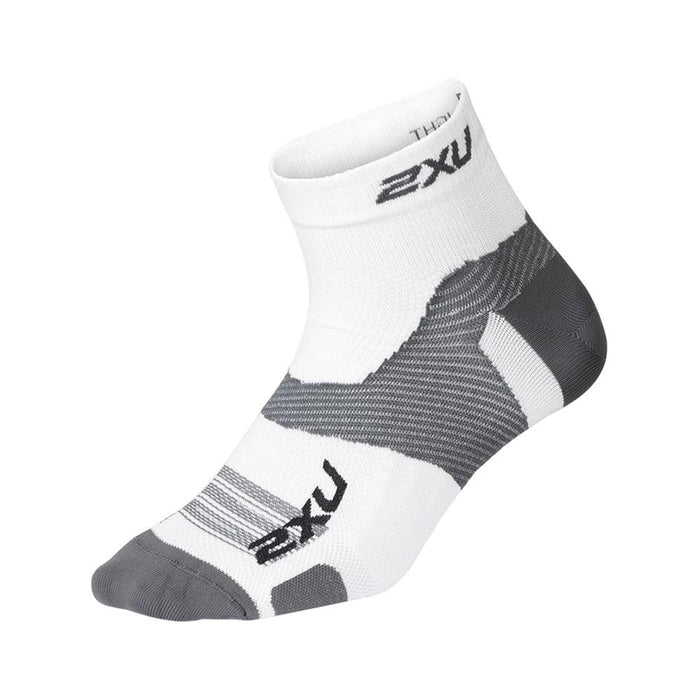 2XU Media Vectr Ultralight 1/4 Crew Blanco