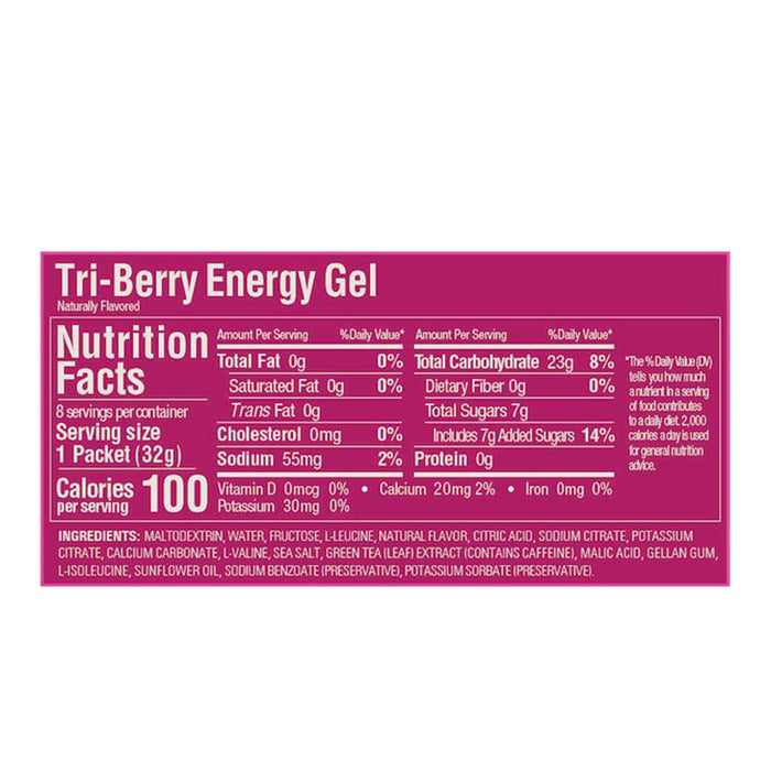 Gu Energy Gel Energetica Con Cafeina 32g - Frutos Rojos - Nación Runner Colombia